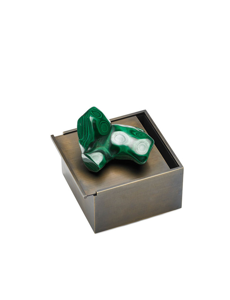 Cubo di bronzo   malachite (1)