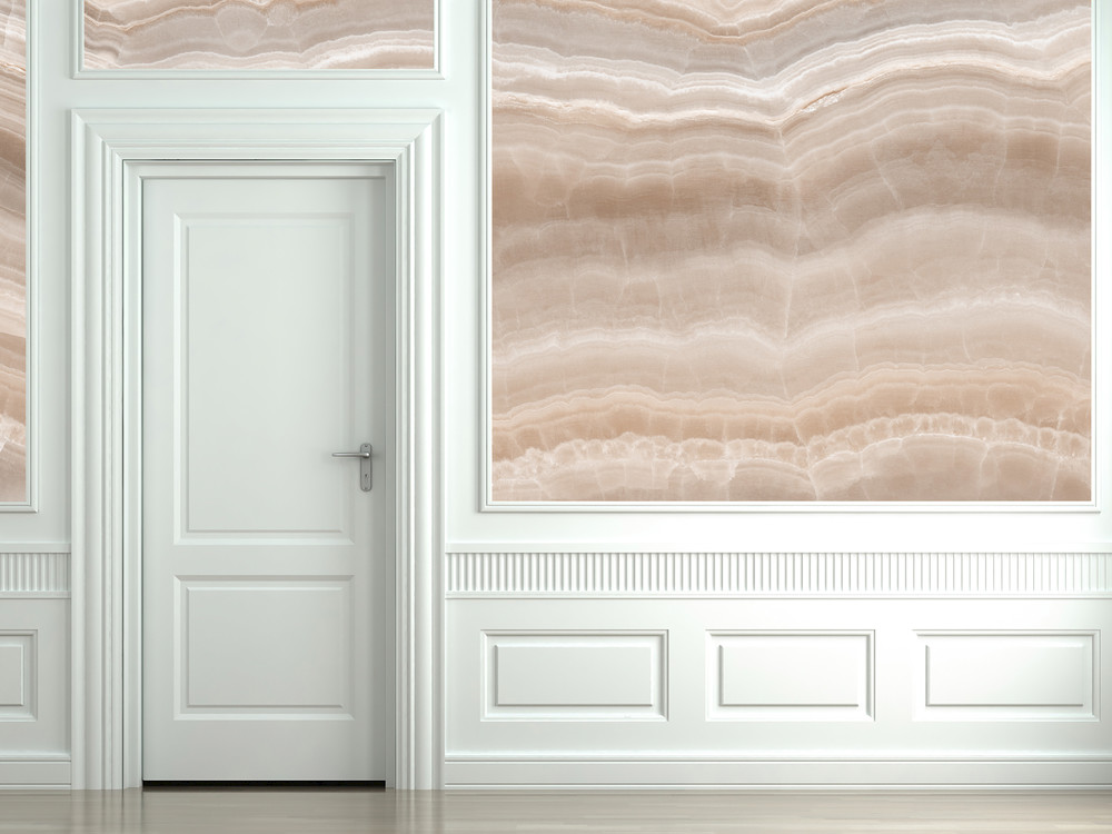 Ivory onyx carmelo white door